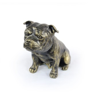 Staffordshire Bull Terrier figurka siedząca z żywicy Art-Dog